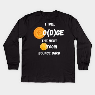 Dogecoin Kids Long Sleeve T-Shirt